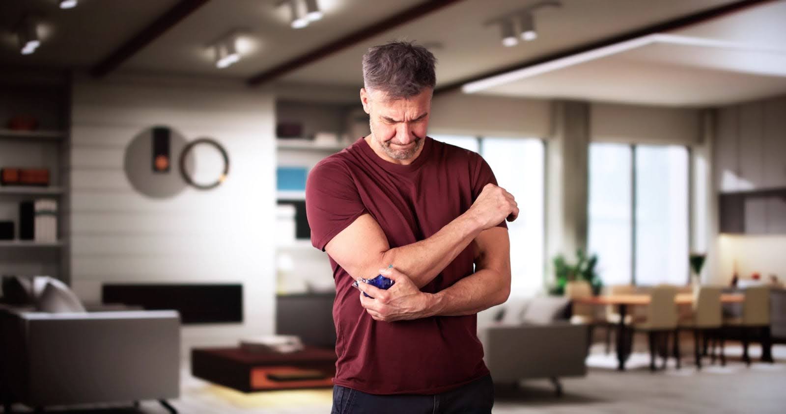 A man with joint pain.