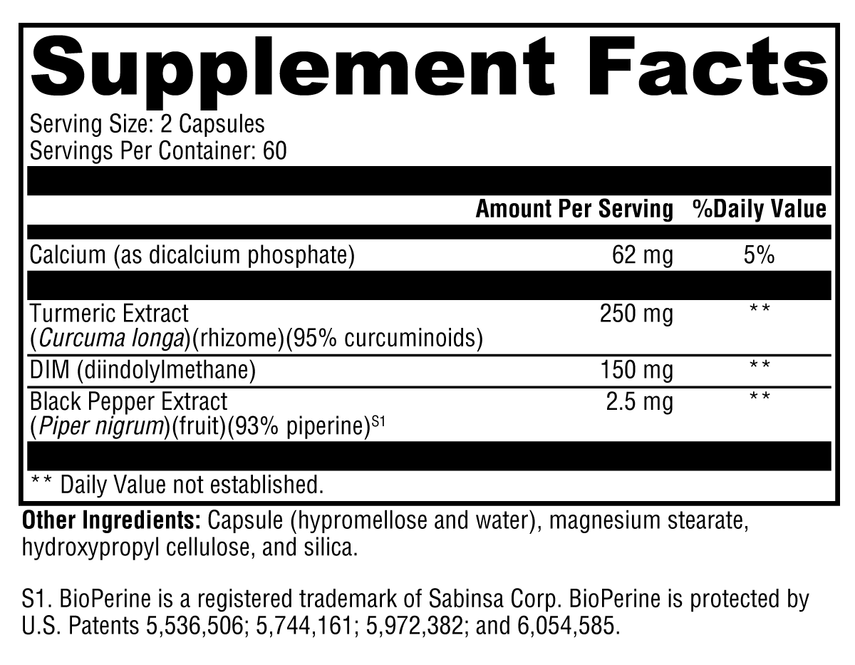 DIMension 3® 120 Capsules Supplement Facts