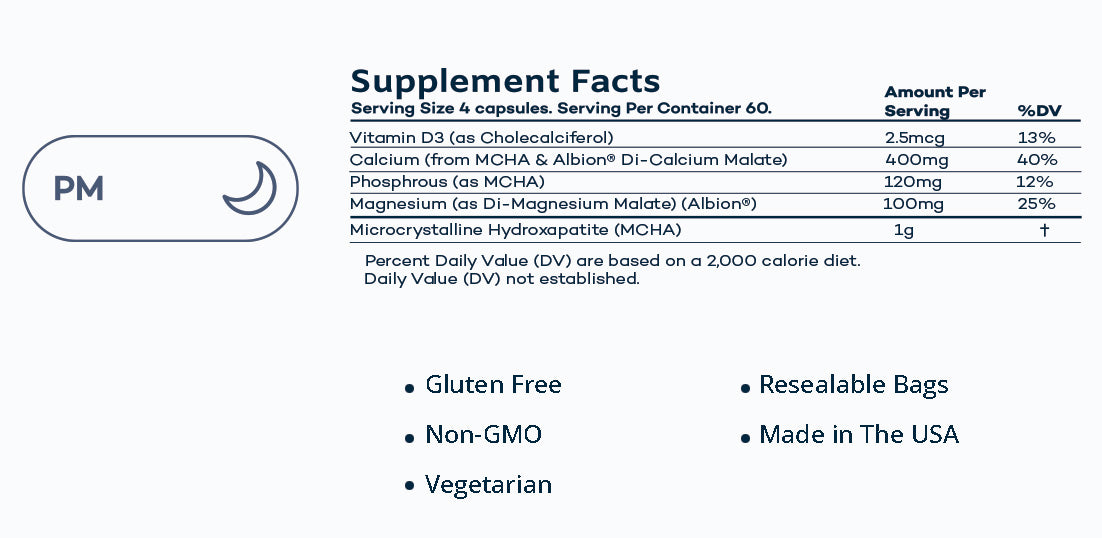 HydroxyBMD³ PM Bone & Cardiovascular Supplement - PM Only