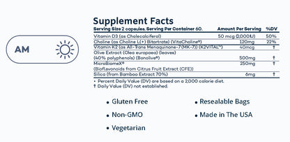 HydroxyBMD3 Bone & Cardiovascular Supplement - AM only