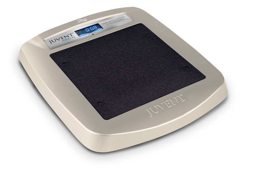 Juvent 1000-N Micro Impact is a magnitude vibration platform improving bone health, recovery, pain relief, and strength. 