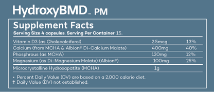 HydroxyBMD³ Bone, Joint & Cardiovascular Supplement System